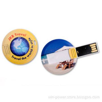 Round Card USB Disk, Business Card USB
